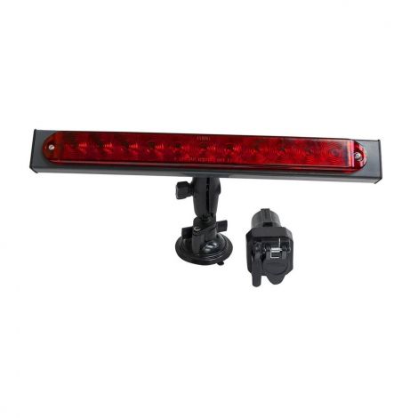 6343 Demco Wireless LED Light Bar, featuring red LED lights, installation mount, and wireless control unit.