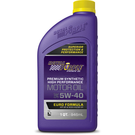 Royal Purple Premium Synthetic High Performance Euro Formula 5W-40 Motor Oil - 1 Quart - RV and Auto Parts