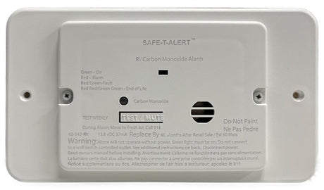 MTI Carbon Monoxide Alarm - White Flush, designed for RV, Automotive, Powersports, off-road, marine, exterior, truck accessories, interior, truck bed, RV parts, AVADA - Best Sellers, Must Haves