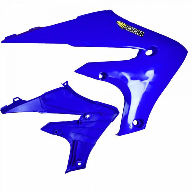 Cycra 20+ Yamaha WR250F Powerflow Radiator Shrouds - OEM Blue - RV and Auto Parts