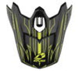 EVS T3 Pinner Visor - Black/ Hivis Yellow - EVS