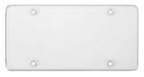 76100 Cruiser License Plate Cover Clear Flat