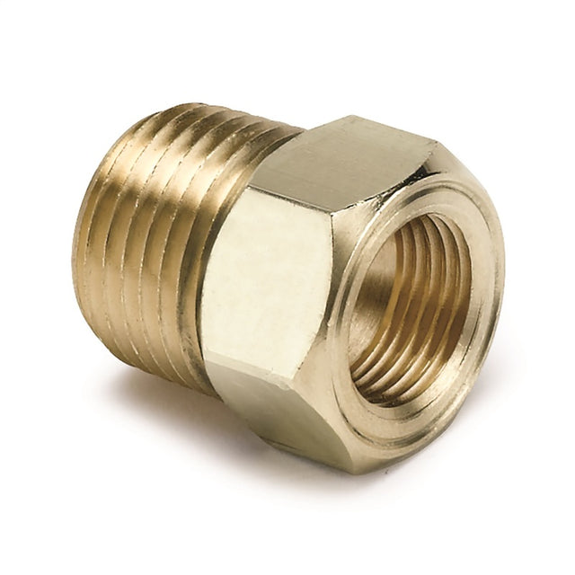 Autometer 1/2 inch NPT Male Brass for Mechanical Temp. Gauge Adapter - 2264