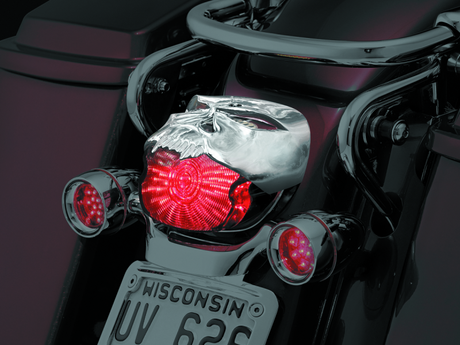 Kuryakyn Zombie Taillight Cover Chrome - Kuryakyn