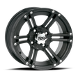 ITP SS 212 14x6 / 4x110 BP / 4+2 Offset Black Wheel - ITP