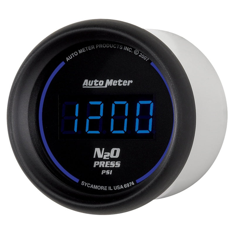 Autometer Ultra-Lite 2-1/16in 1600 PSI Digital Nitrous Pressure Gauge - Black - 6974