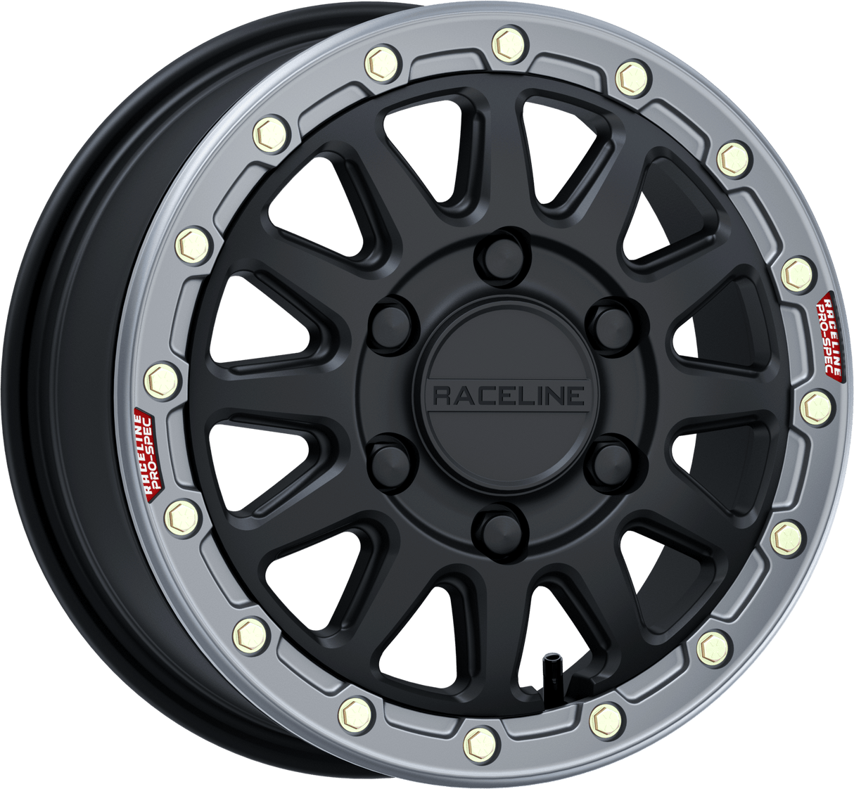 A14BG56560+74 Raceline Alpha Bdlk 15X6.5 6/139.7 (+74Mm)Black/Gunmetal - RV and Auto Parts