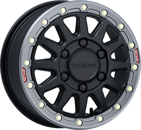 A14BG56560+74 Raceline Alpha Bdlk 15X6.5 6/139.7 (+74Mm)Black/Gunmetal - RV and Auto Parts