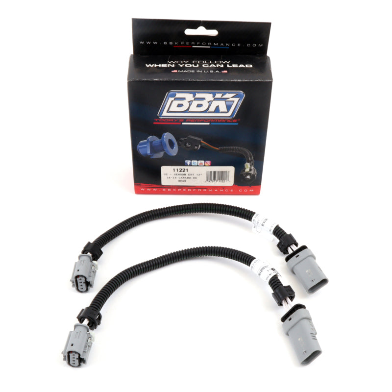 BBK 16-20 GM Camaro 6.2L SS Manual Trans O2 Sensor Wire Harness Extensions (Rear) - 11221