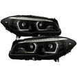 Spyder BMW 5 Series F10 11-13 Xenon/HID AFS Projector Headlights - Black PRO-YD-BMWF10HIDAFS-SEQ-BK - 5088208