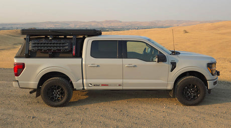 Rally Armor 21-24 Ford F-150 (Excl. Raptor) Black UR Mud Flap w/White Logo - Rally Armor