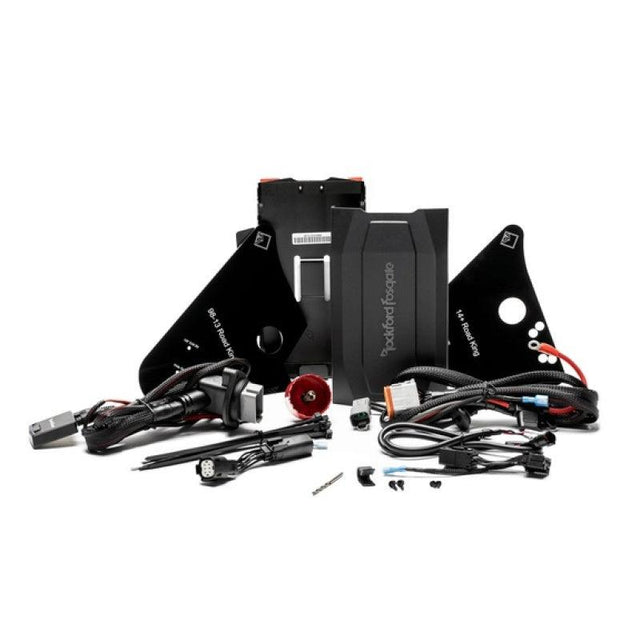 Rockford Fosgate 1998+ Harley Davidson Road King Amp Install Kit w/ Bluetooth Module - RV and Auto Parts