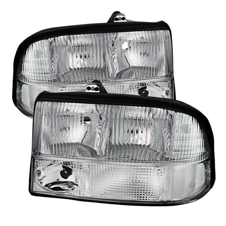 SPYDER 9025488 Xtune Oldsmobile Bravada 98-01 Crystal Headlights Chrome HD-JH-GS1598-AM-C