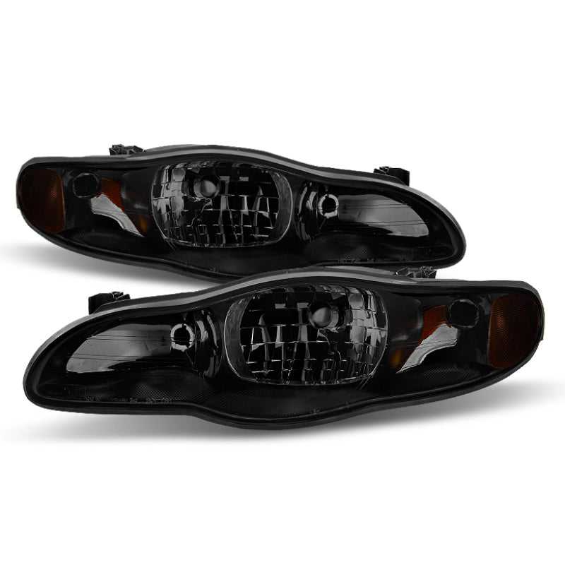 SPYDER 9028939 Xtune Chevy Monte Carlo 00-05 OEM Style Headlights Black Smoked HD-JH-CMC00-AM-BSM