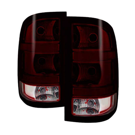 SPYDER 9032011 Xtune GMC Sierra 2007-2013 OEM Style Tail Light Red Smoked ALT-JH-GS07-OE-RSM