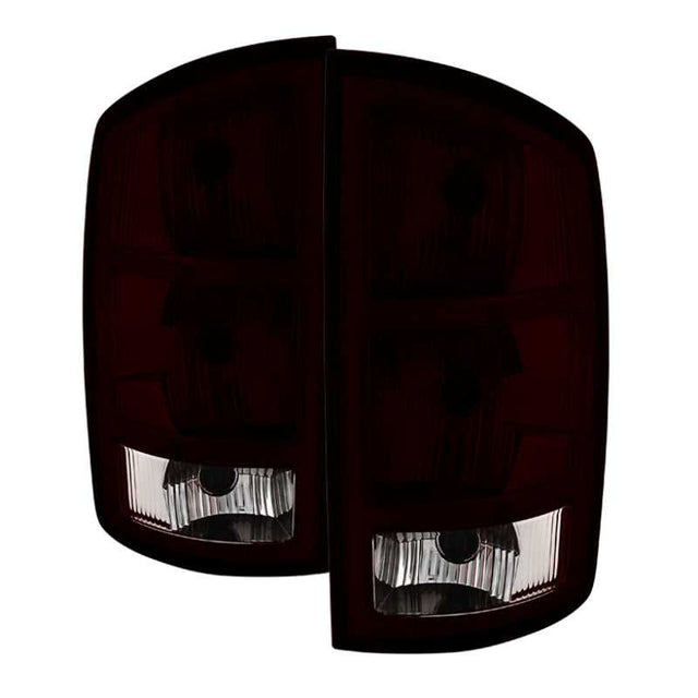 SPYDER 9033551 Xtune Dodge Ram 1500 02-06 / Ram 2500 3500 03-06 OEM Style Tail Lights Red Smoked ALT-JH-DR02-OE-RSM