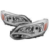 SPYDER 9037344 xTune Ford Focus 2012-2014 Halogen Only OEM Style Headlights - Chrome HD-JH-FFOC12-AM-C