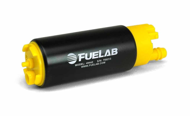 Fuelab 494 High Output In-Tank Electric Fuel Pump - 340 LPH In In-Line From Out - 49442