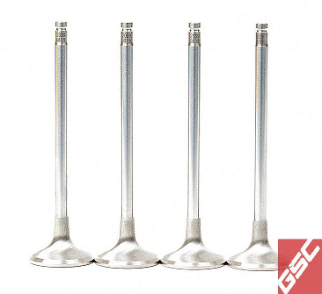 GSC P-D Honda B-Series B16A/B17A/B18C Chrome Alloy Exhaust Valve 28mm Head - 6mm Stem - Set of 8 - RV and Auto Parts