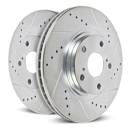 Power Stop 19-21 Subaru Ascent Front Evolution Drilled & Slotted Rotors - Pair - PowerStop