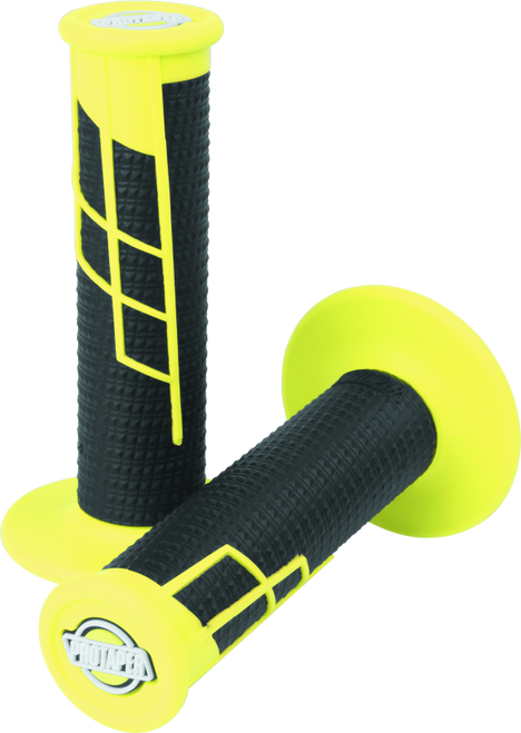 ProTaper Clamp-On 1/2 Waffle Grip - Neon Yellow/Black - 021657