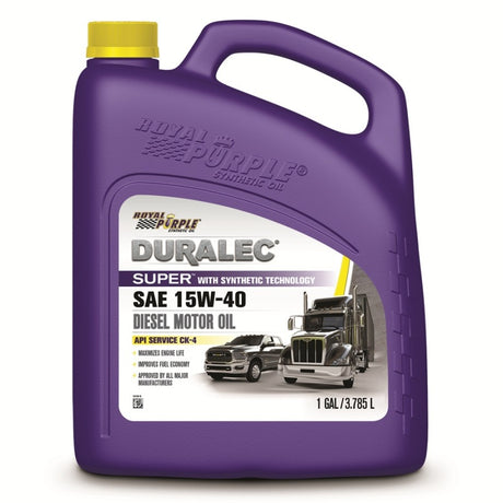 Royal Purple Duralec Super Diesel 15W-40 CK-4 Motor Oil - 1 Gallon - RV and Auto Parts