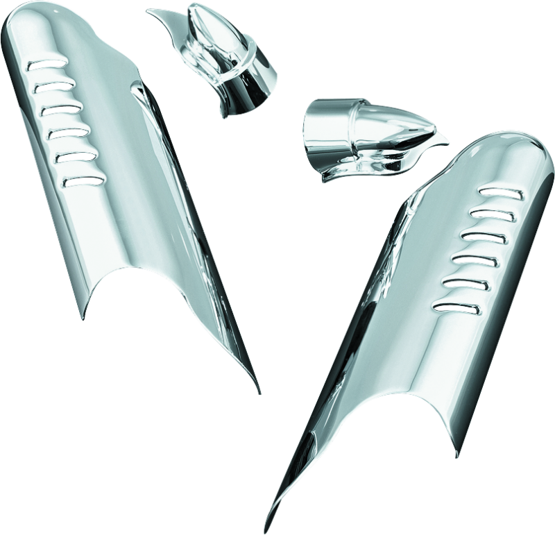 Kuryakyn Lower Leg Deflector Shields 00-13 Touring Chrome - Kuryakyn