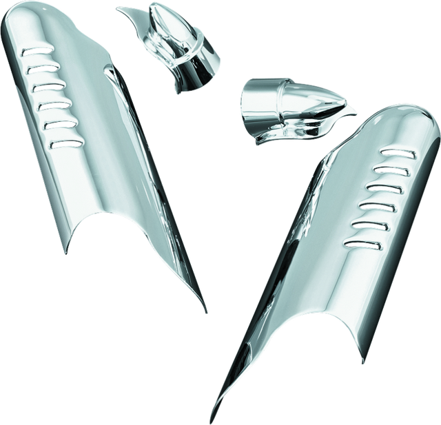 Kuryakyn Lower Leg Deflector Shields 00-13 Touring Chrome - Kuryakyn