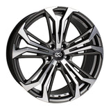 Enkei Vortex 5 Wheel 18x8 40mm Offset 5x108 72.6mm Bore - Anthracite Machined - Enkei