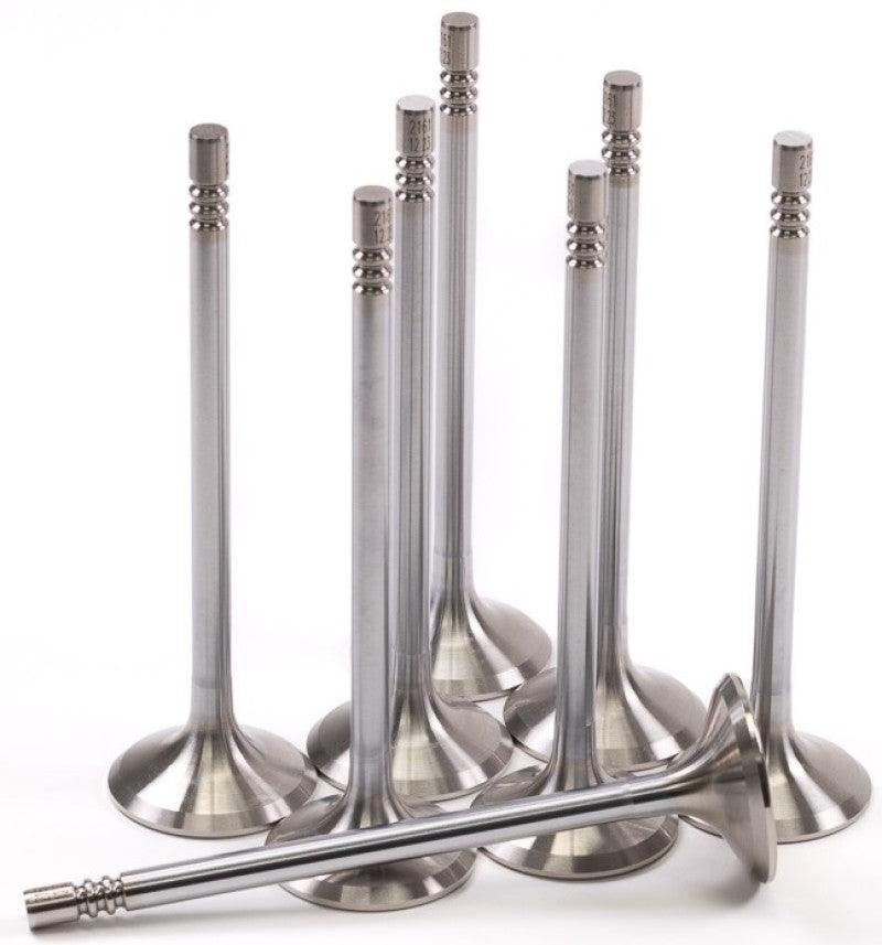 GSC P-D Ford Mustang 5.0L Coyote Gen 3 32mm Head (STD) Chrome Polished Exhaust Valve - Set of 8 - RV and Auto Parts