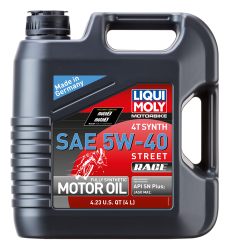 LIQUI MOLY 4L Motorbike 4T Synth 5W40 Street Race - LIQUI MOLY