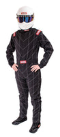 130905 Racequip Chevron-1 Suit Sfi-1 Blk Lrg