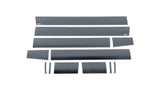 Putco 07-13 GMC Sierra Crew Cab 5.5ft Box - 6in Wide - 12pcs Black Platinum Rocker Panels - 9751214BP