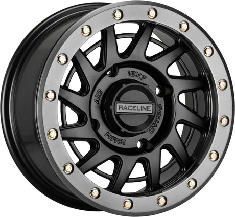 RACELINE A12BG-57037+10 Squad Bdlk Wheel 15x7 4/137 5+2(+10mm) Blk/Gunmetal