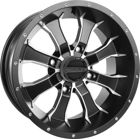 RACELINE A7747011-25 Mamba Wheel 14x7 4/110 2+5 ( 47mm) Blk/Machined