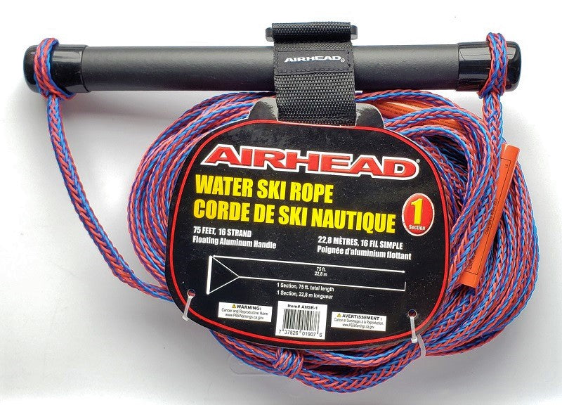 AHSR-1 Airhead Ski Rope  Rubber Handle  1 Section