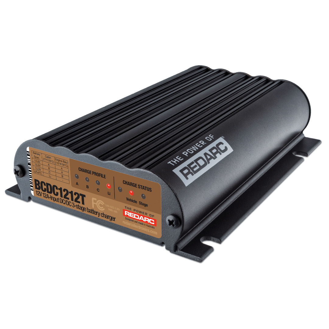 BCDC1212T Redarc 12V 12A In-Trailer Dc-Dc Battery Ch