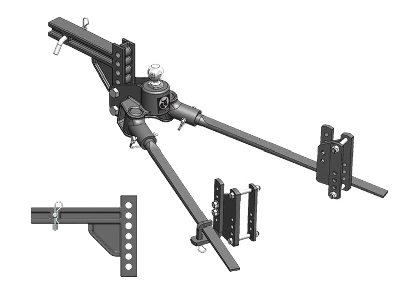 BXW1053 Blue Ox Hitch  Trackpro Wd  1000 Lb