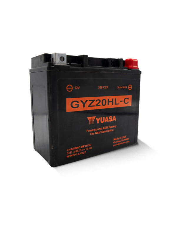 Yuasa GYZ20HLC High Performance Maintenance Free AGM 12 Volt Battery - Yuasa Battery