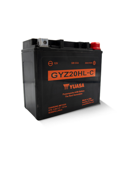 Yuasa GYZ20HLC High Performance Maintenance Free AGM 12 Volt Battery - Yuasa Battery