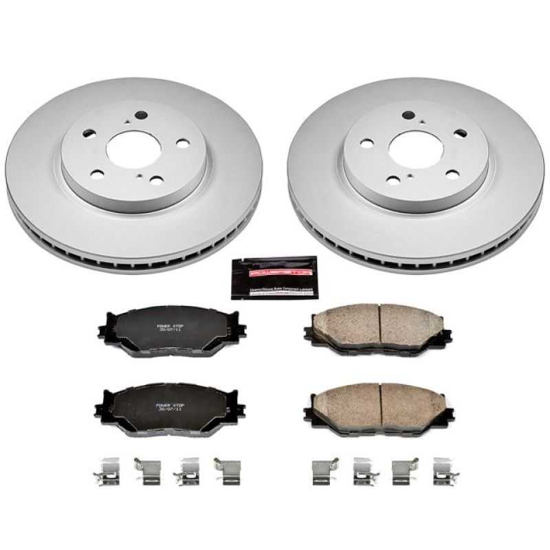 PowerStop CRK2406 Power Stop 06-15 Lexus IS250 Front Z17 Evolution Geomet Coated Brake Kit