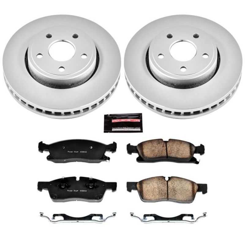 PowerStop CRK5951 Power Stop 11-19 Dodge Durango Front Z17 Evolution Geomet Coated Brake Kit