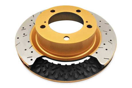 DBA 04-07 WRX/STI Turbo 10 Stud Hole Rear Drilled & Slotted 4000 Series Rotor 