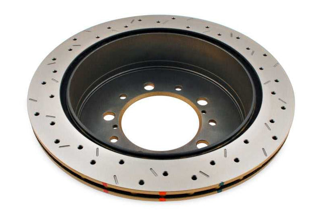 DBA DBA 07+ Toyota LandCruiser 200 Series Rear Drilled and Slotted 4000 Series Rotor