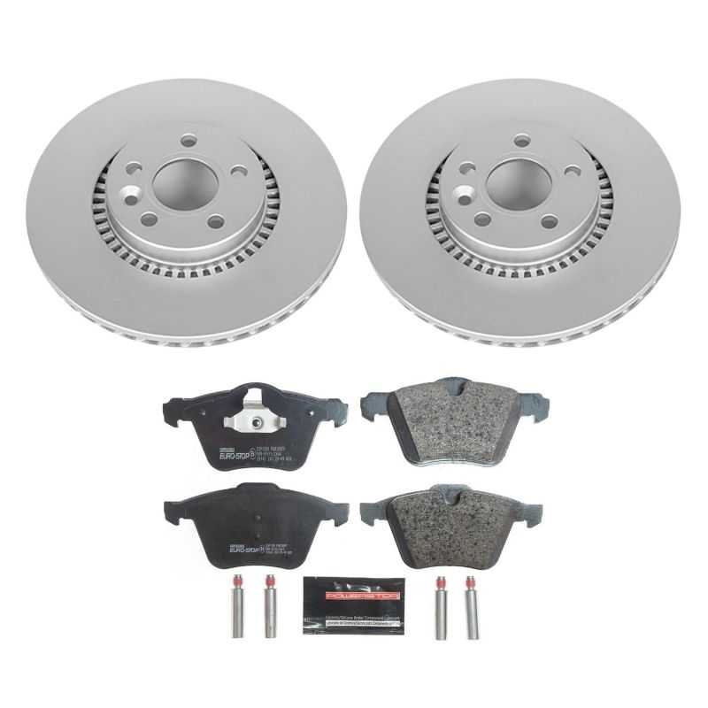 PowerStop ESK4698A Power Stop 15-18 Volvo S60 Front Euro-Stop Brake Kit