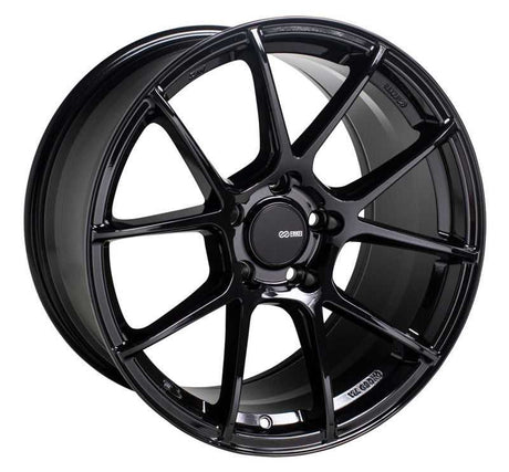 Enkei Enkei TS-V 17x8 5x100 45mm Offset 72.6mm Bore Gloss Black Wheel