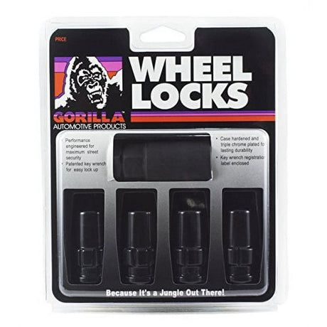 76641NBC Gorilla Duplex Lock 14X1.5 Black, designed for automotive, RV, powersports, and off-road use. Durable black finish for a sleek look. Provides maximum security for your vehicle with unique duplex style. Ideal for truck accessories, exterior, interior, marine, or RV parts. Secure your wheels with confidence. Wheel and Tire Accessories, AVADA - Best Sellers, Must Haves.