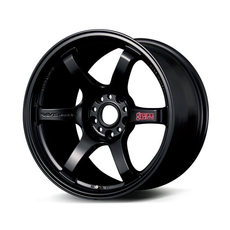 Gram Lights 57DR 18x9.5 +38 5-114.3 Semi Gloss Black Wheel - Gram Lights