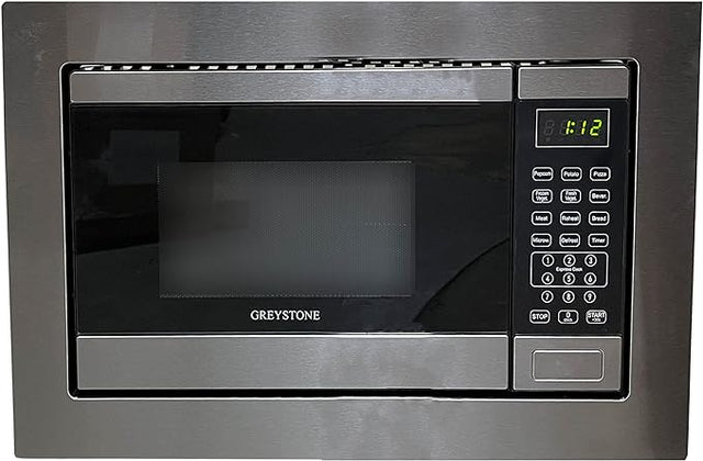 Greystone 107848 0.9 Cubic Foot Built-In Microwave with Digital Touchpad, LED Display, Trim Kit, Stainless Steel; Powerful 900 Watts; Ideal for RV, Automotive, Powersports, Off-Road, Marine, Truck Accessories, Interior, Truck Bed, RV Parts; Inside RV, RV Parts Shop, Exterior Parts & Accessories, RV Appliances RV Air Conditioner RV Refer, AVADA - Best Sellers