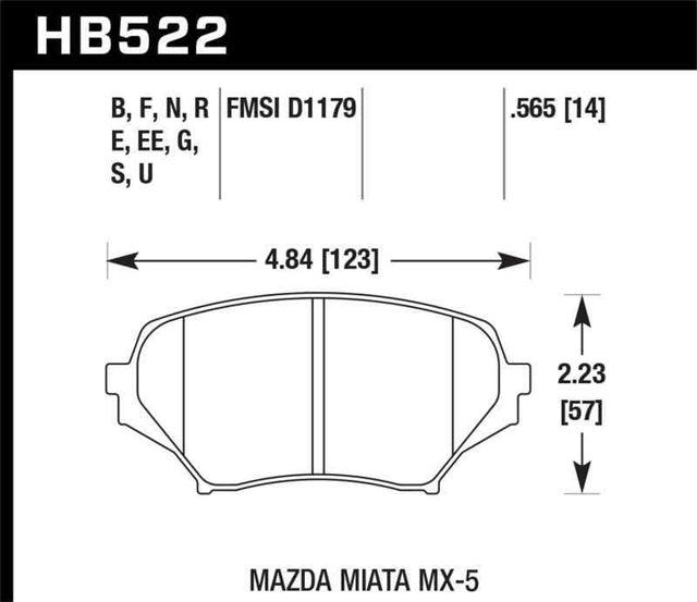 Hawk Performance HB522N.565